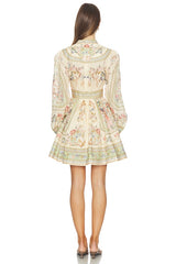 Roselight Plunge Mini Dress