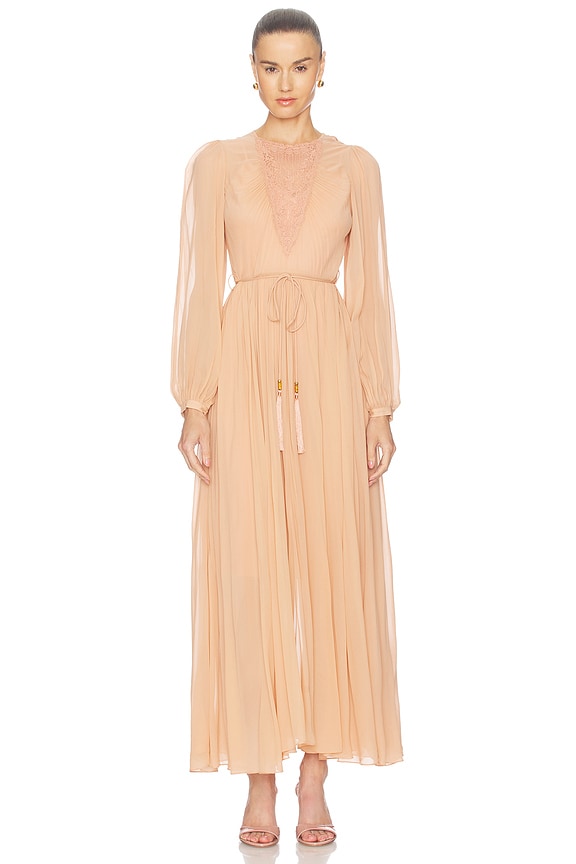 Valiant Embroidered Bib Dress
