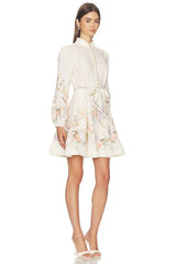 Valiant Button Mini Dress