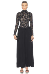 Lace Jersey Dress