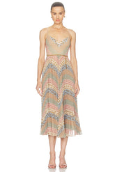 Sunray Pleated Picnic Dress