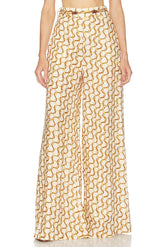 Belted Wide Leg Pant
