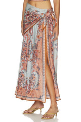 Aster Scarf Midi Skirt