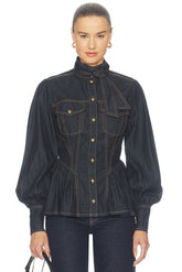 Denim Fitted Shirt