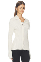 Rib Zip Knit