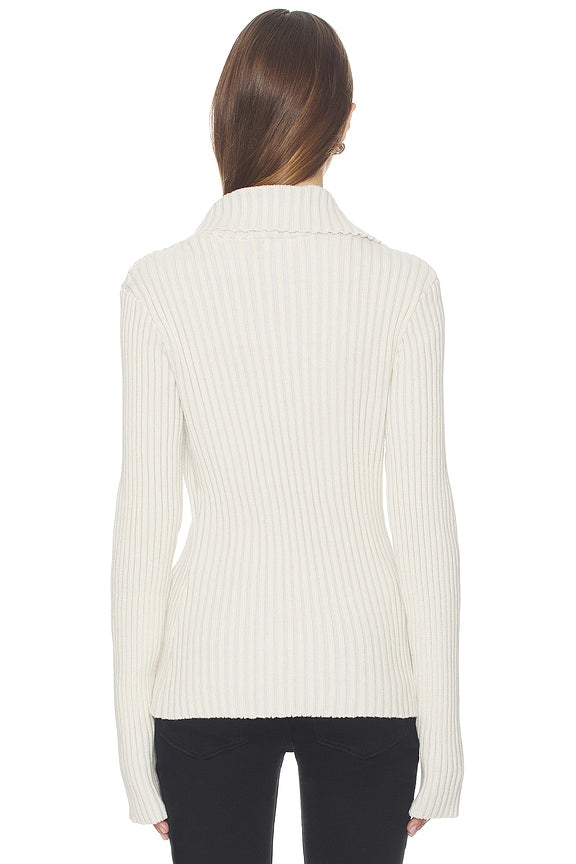 Rib Zip Knit