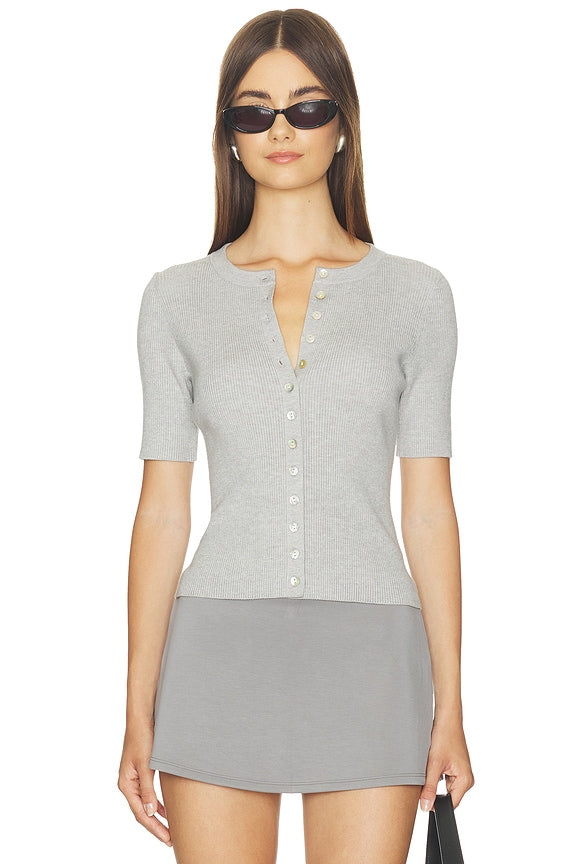 Georgie Elbow Sleeve Button Down Cardigan