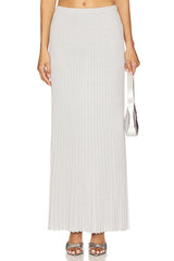 Spencer Lurex Pleated Maxi Skirt