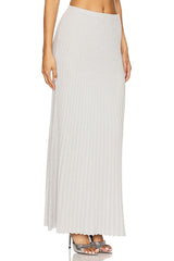 Spencer Lurex Pleated Maxi Skirt