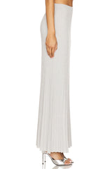 Spencer Lurex Pleated Maxi Skirt
