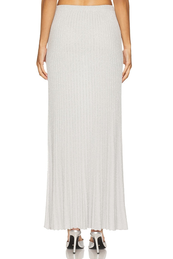 Spencer Lurex Pleated Maxi Skirt