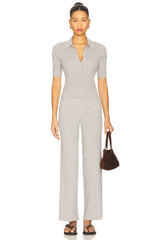 Ginny Short Sleeve Polo Collar Top