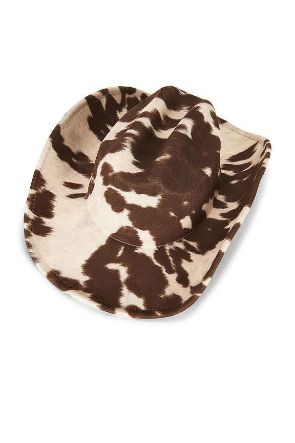 Cow Print Cowboy Hat