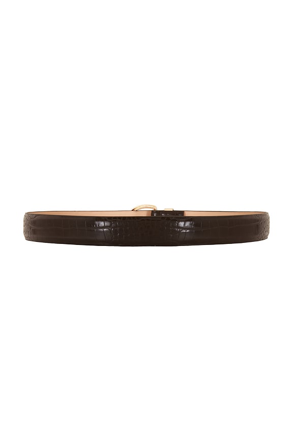 Polished Croc Embossed Belt