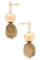 Stone Drop Earrings