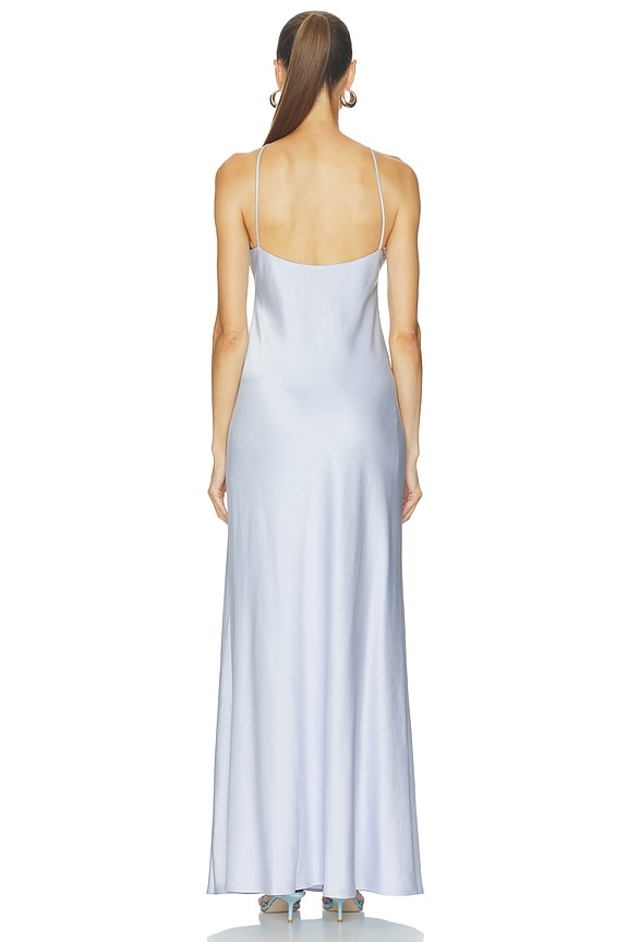 Halter Slip Gown With Flower