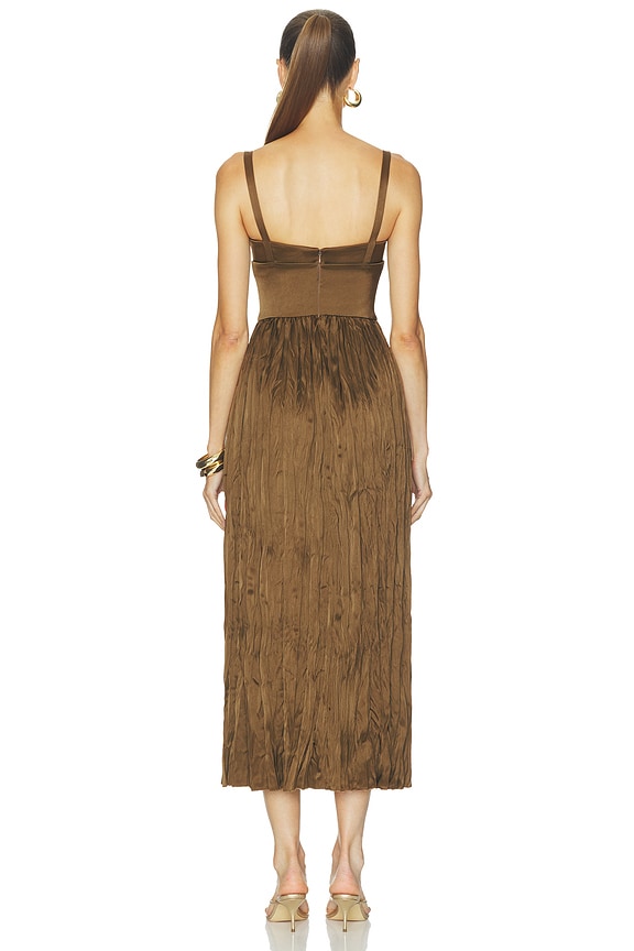 Pleated Bustier Dress