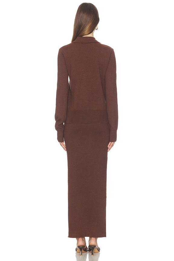 Emahlee Knit Maxi Skirt Set