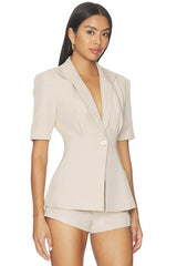 x Blake Evin Landry Short Sleeve Blazer