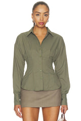 Jeyne Button Up Top