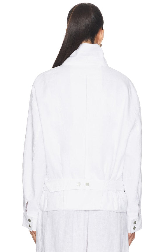 Linen Bomber Jacket