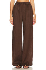 Linen Drawstring Trouser