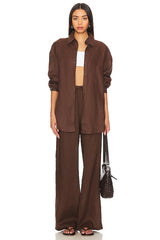 Linen Drawstring Trouser