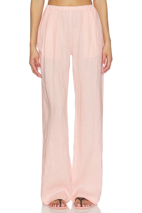 Linen Low Waist Day Pant