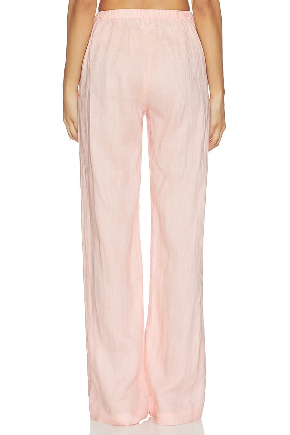 Linen Low Waist Day Pant