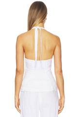 Linen Halter Neck Top