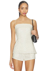 x REVOLVE Linen Strap Top