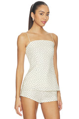 x REVOLVE Linen Strap Top
