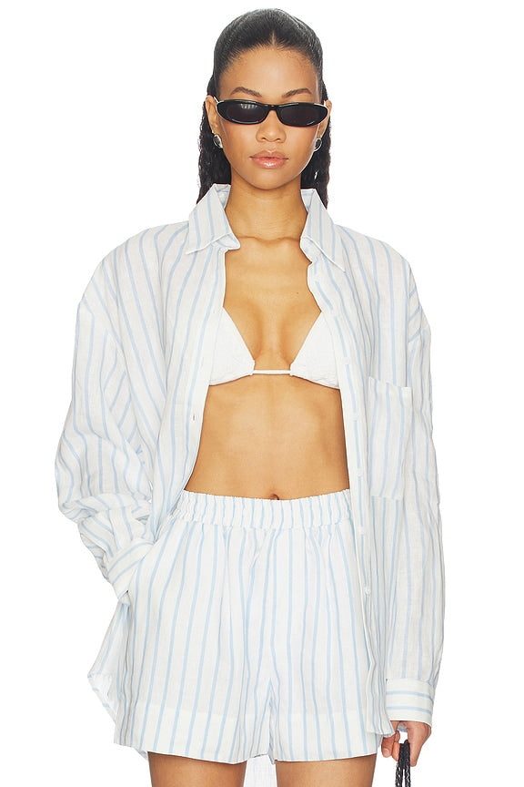 x REVOLVE Linen Woven Shirt