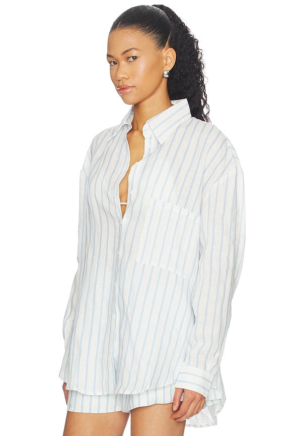 x REVOLVE Linen Woven Shirt