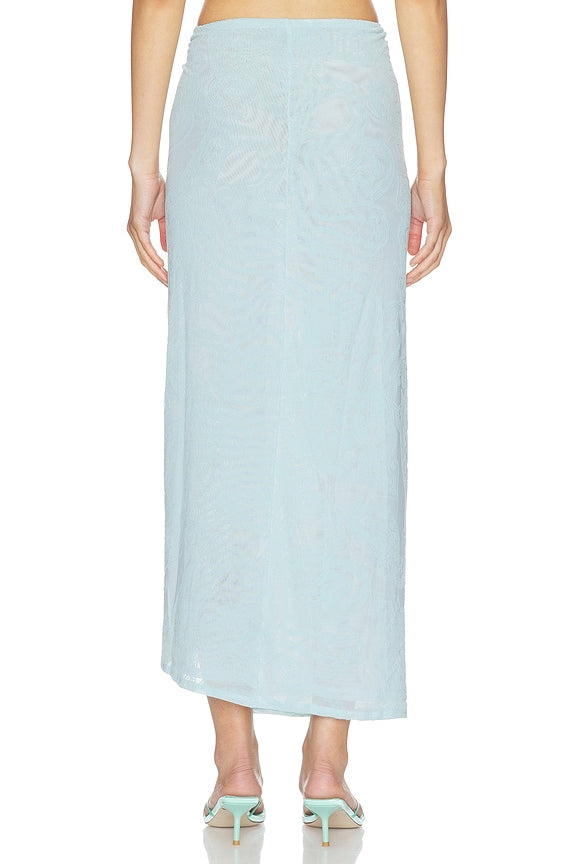Lorli Burnout Velvet Skirt