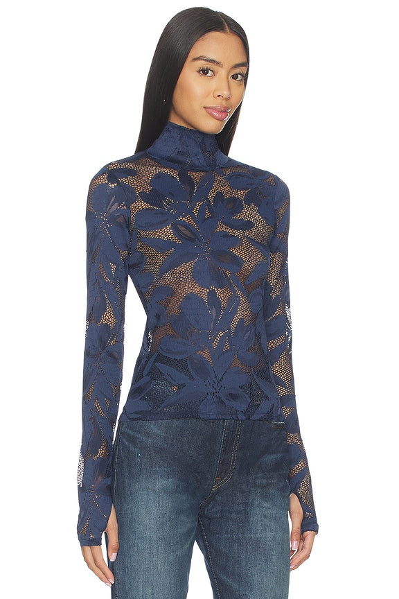 Zadie Crochet Floral Top