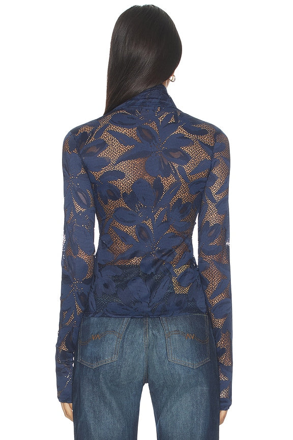 Zadie Crochet Floral Top