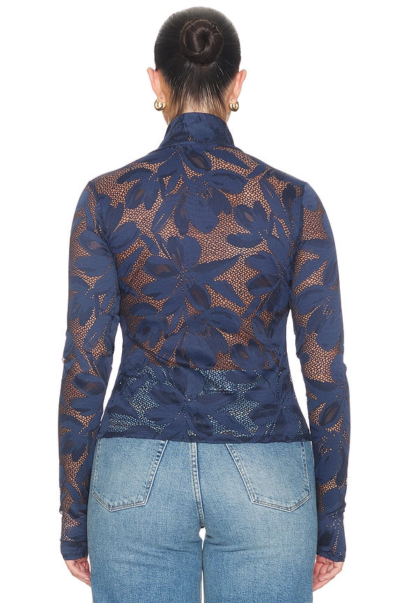 Zadie Crochet Floral Top