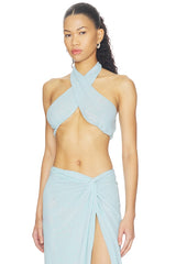 Lyra Burnout Velvet Top