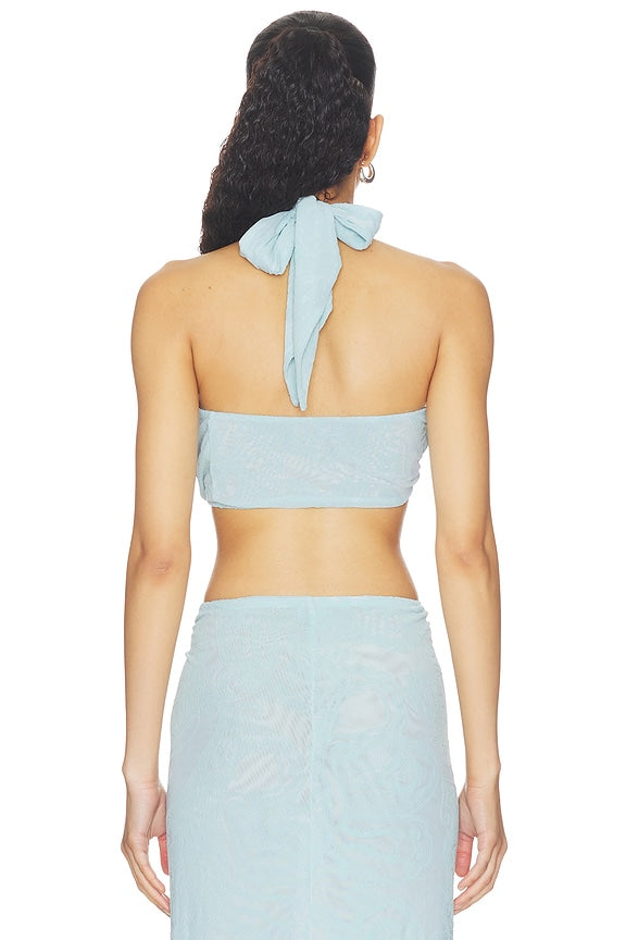 Lyra Burnout Velvet Top
