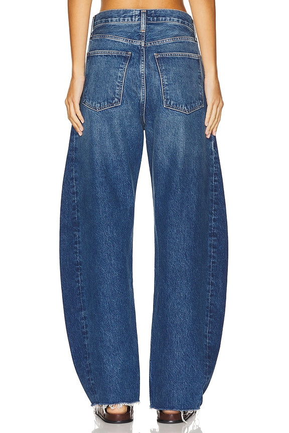 Luna Pieced High Rise Curved Taper Jeans