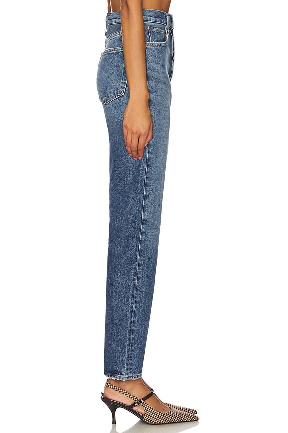 90s Pinch Waist High Rise Straight Jeans