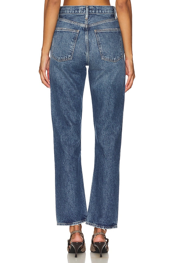 90s Pinch Waist High Rise Straight Jeans