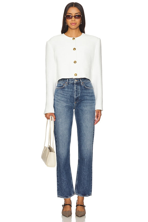 90s Pinch Waist High Rise Straight Jeans