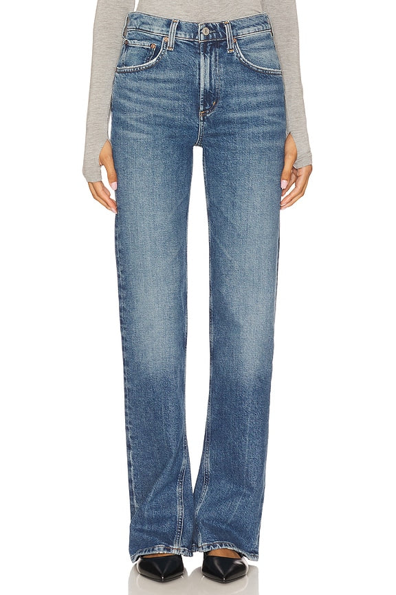 Mid Rise Kick Boot Jeans