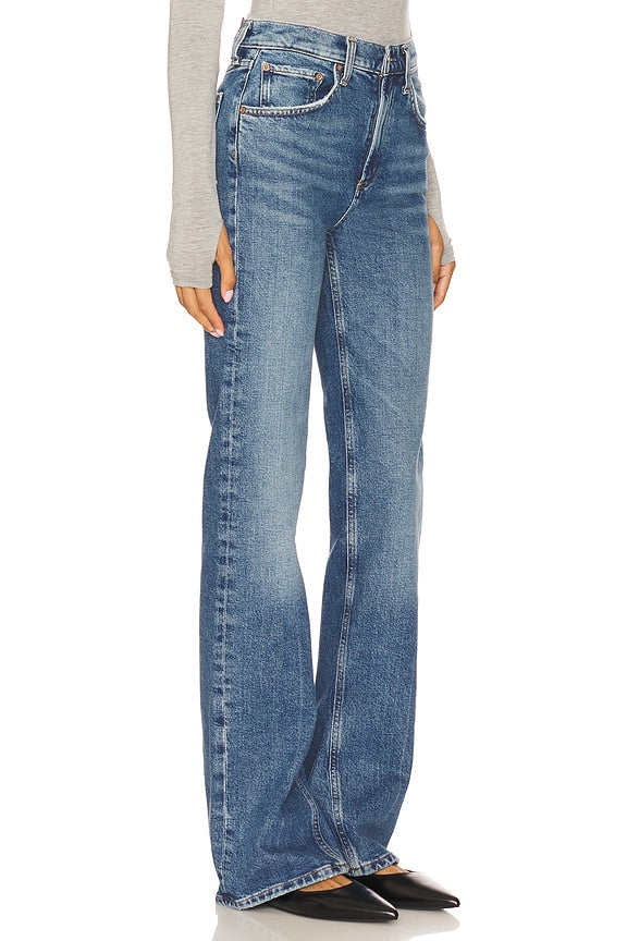 Mid Rise Kick Boot Jeans