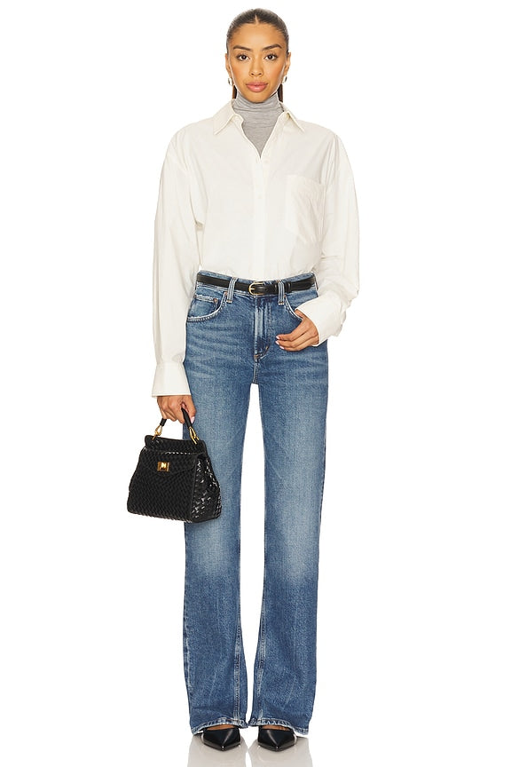 Mid Rise Kick Boot Jeans