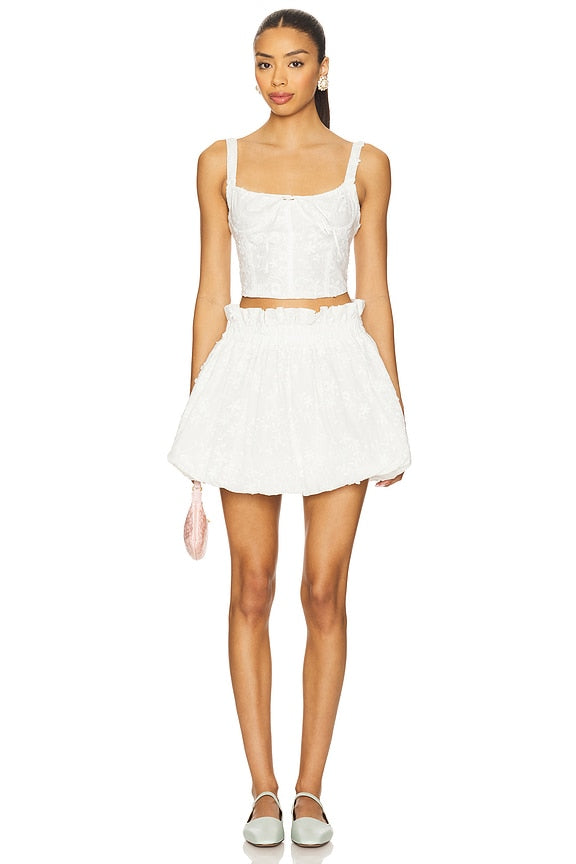 x REVOLVE Brenda Bubble Mini Skirt