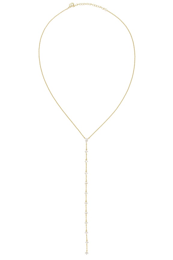 Teardrop Drop Lariat Necklace