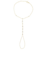 Cz Multi-shape Stone Hand Chain Bracelet